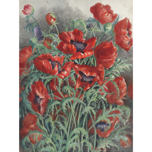 Kathleen Marescaux, 'Giant Poppies'
